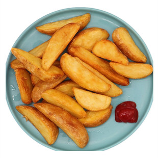 麦肯原味薯角带皮冷冻商用粗薯条油炸小吃2000g空气炸锅半成品食