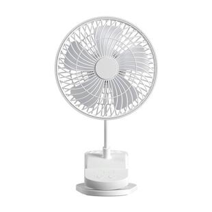 调速usb小风扇 办公室桌面台扇可充电大风力宿舍床上静音夹子式扇