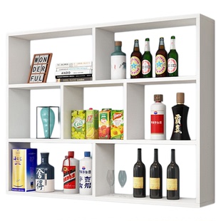 简约现代酒架酒柜壁挂式餐厅饭店墙上悬挂式红酒架创意多层置物架