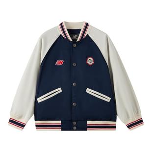 New Balance nb童装男女儿童撞色拼接棒球服夹克外套ND7AF32013