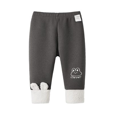 女童加绒打底裤宝宝秋冬加厚儿童长裤2025新款中小童冬装可爱裤子