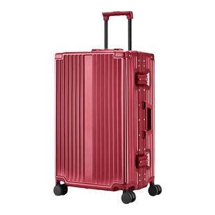 梦旅者红色结婚旅行箱陪嫁箱万向轮密码皮箱拉杆箱女嫁妆行李箱子