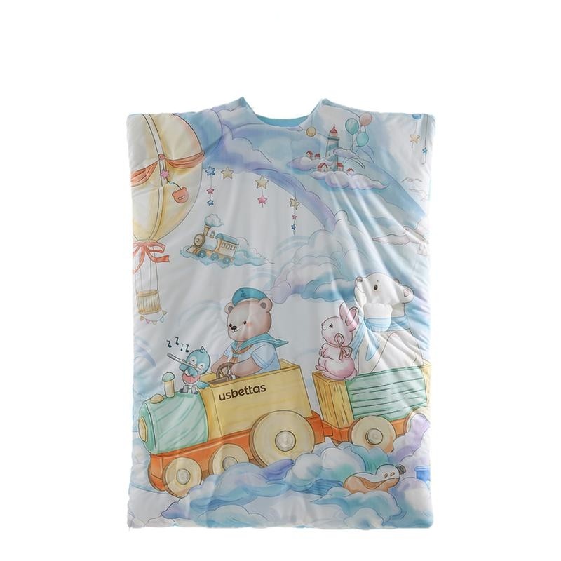 贝肽斯胎脂皮儿童防踢睡被加厚保暖睡袋