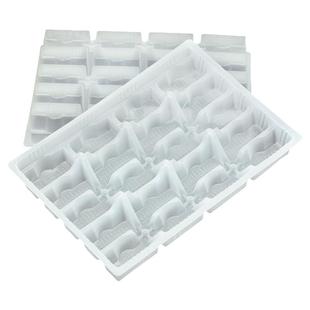 一次性饺子盒餐盒馄饨托盘水饺盒外卖打包盒20格冷冻饺子盒透明