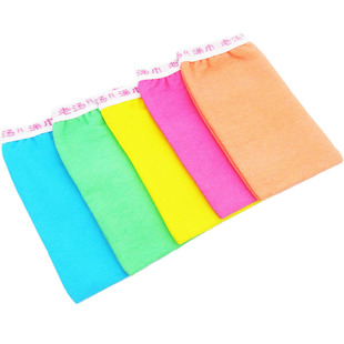 正品老汤搓澡巾双层细砂型娇嫩皮肤用女士洗澡巾沐浴手套量大包邮