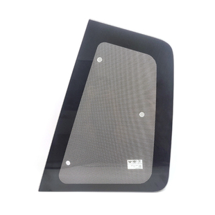 适用解放J6配件驾驶室卧铺侧窗玻璃领航版新款J6PJ6L小玻璃带黑膜