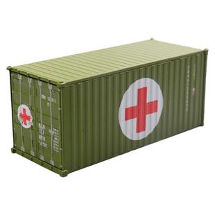 1:64汽车模型周边适用医疗仓Maersk马士基合金货柜集装箱模型场景