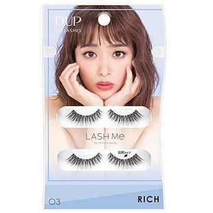 日本dup时尚感卷翘密集浓密D-UP假睫毛LASH ME 03 RICH 2对装