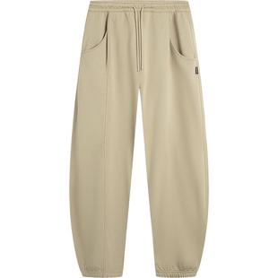 李宁户外CF溯丨卫裤男士新款长裤男装宽松秋冬加绒保暖束脚运动裤