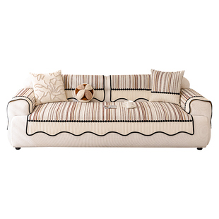 中古风异形雪尼尔沙发垫2026新款四季通用固定防滑直排沙发坐垫子