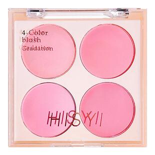 超嫩奶油蜜瓜！冰淇淋四色腮红哑光低饱和度粉色膨胀色蜜桃裸妆