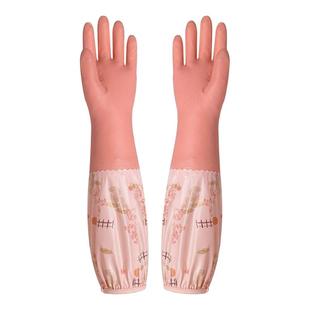 东方红手套家务洗碗女厨房耐用加厚刷碗洗碗洗衣服防水橡胶清洁