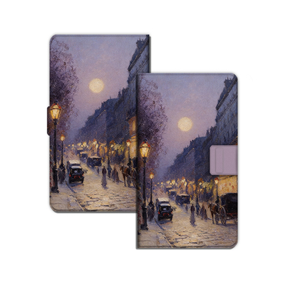 适用小白马P6小彩马大我掌阅tango2汉王复古油画磁吸电子书保护套