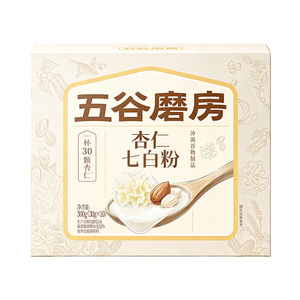 五谷磨房杏仁七白饮粉自然美茯苓百合美龄粥
