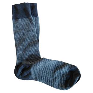 外贸出口美国男士袜子订单竖条纹绅士袜秋冬款黑色深蓝色棉质卡其