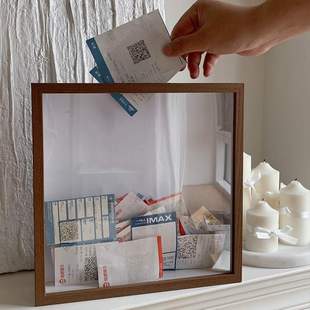 票根相框旅行机票景区门票车票演唱会电影收纳收集收藏票据相框