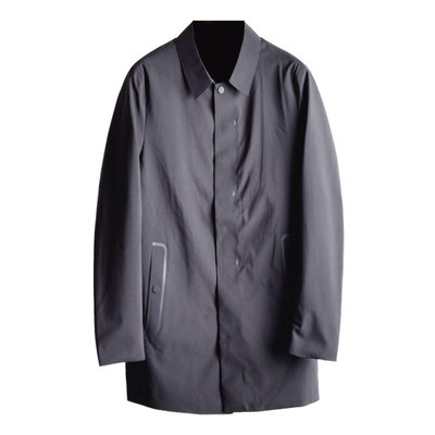 凌然品位有范休闲中长款风衣外套