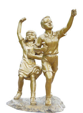 军人抗战英雄校园图书馆汉白玉