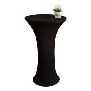 弹力鸡尾酒吧台套圆桌桌布套台布茶几酒店宴会酒吧会场布置高脚套