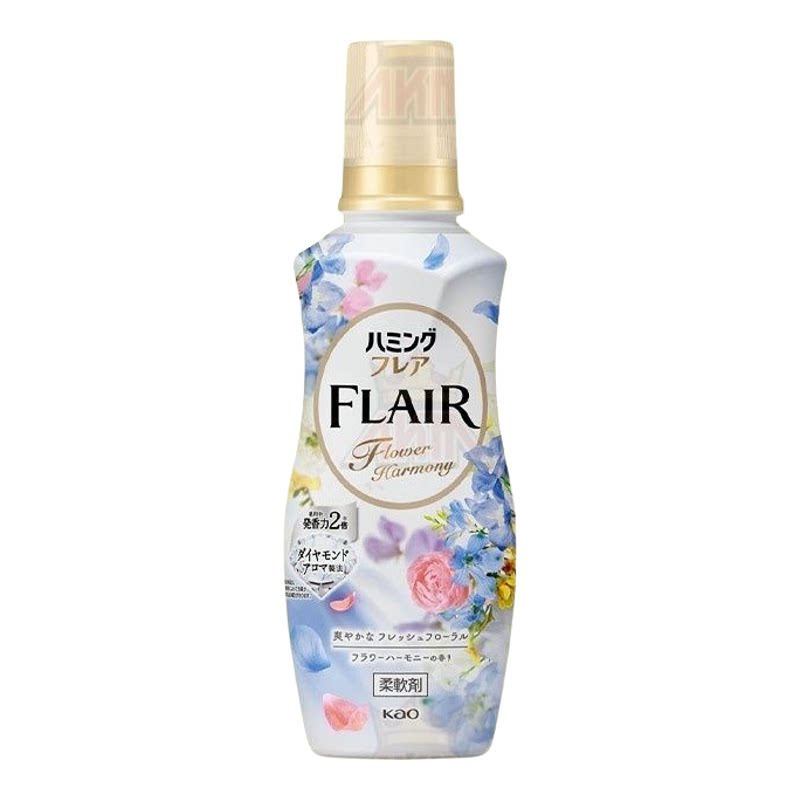 KAO花王 Flair长效清香柔顺剂520ml缤纷花果香浅蓝柔顺柔顺衣物版