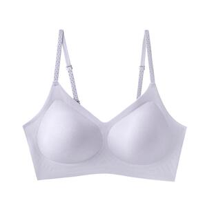 古今无痕内衣女小胸聚拢提拉侧收副乳上托防垂胸罩透气凉感文胸女