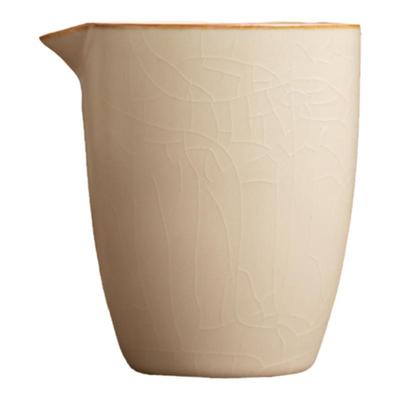 韩恬繁汝窑公道杯家用开片可养