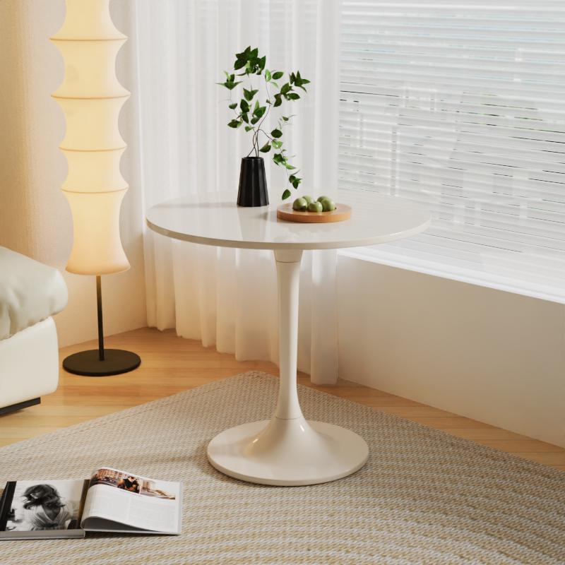小桌子简约沙发边几阳台可移动茶几郁金香小圆桌子奶茶咖啡店餐桌