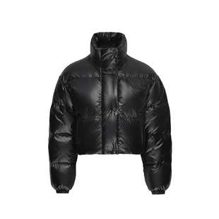 【蔡卓宜同款】VWL短款羽绒服女冬季加厚高腰轻软90%白鸭绒外套