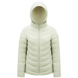 千仞岗秋季时尚短款轻薄百搭可拆卸帽子羽绒服叠穿外套女