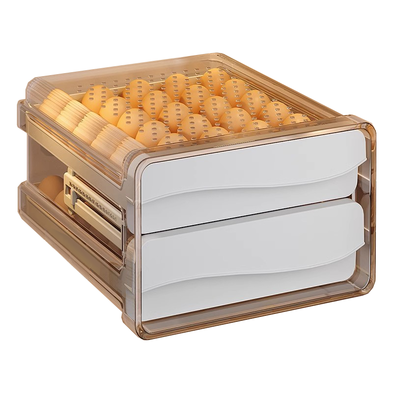 佳帮手无异味鸡蛋收纳盒PP厨房整理神器家用食品级抽屉式冰箱专用