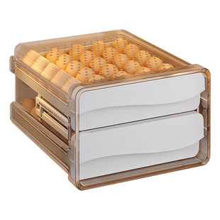 佳帮手无异味鸡蛋收纳盒PP厨房整理神器家用食品级抽屉式冰箱专用