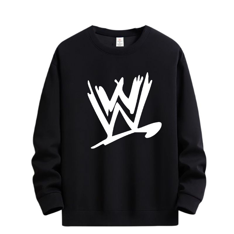 wwe图案卫衣冷石强森衣服wwf熊猫恶搞美国职业摔跤搞笑加绒秋冬款