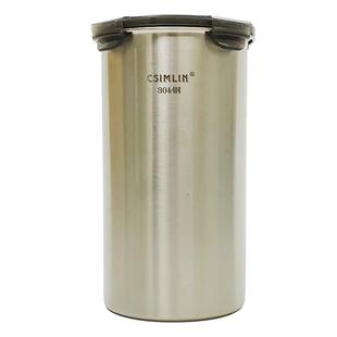 316不锈钢密封罐食品级避光储存罐茶叶家用储物罐子五谷杂粮盒304