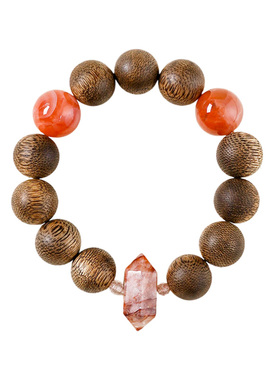 【灵感迸发】南红奇楠沉香手串范李李激发创造力木质能量手链饰品