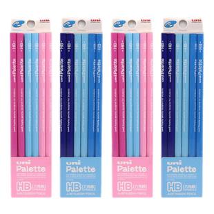 UNI三菱 5050学生用铅笔套装学生木杆木质铅笔12支装安全颜色柔和