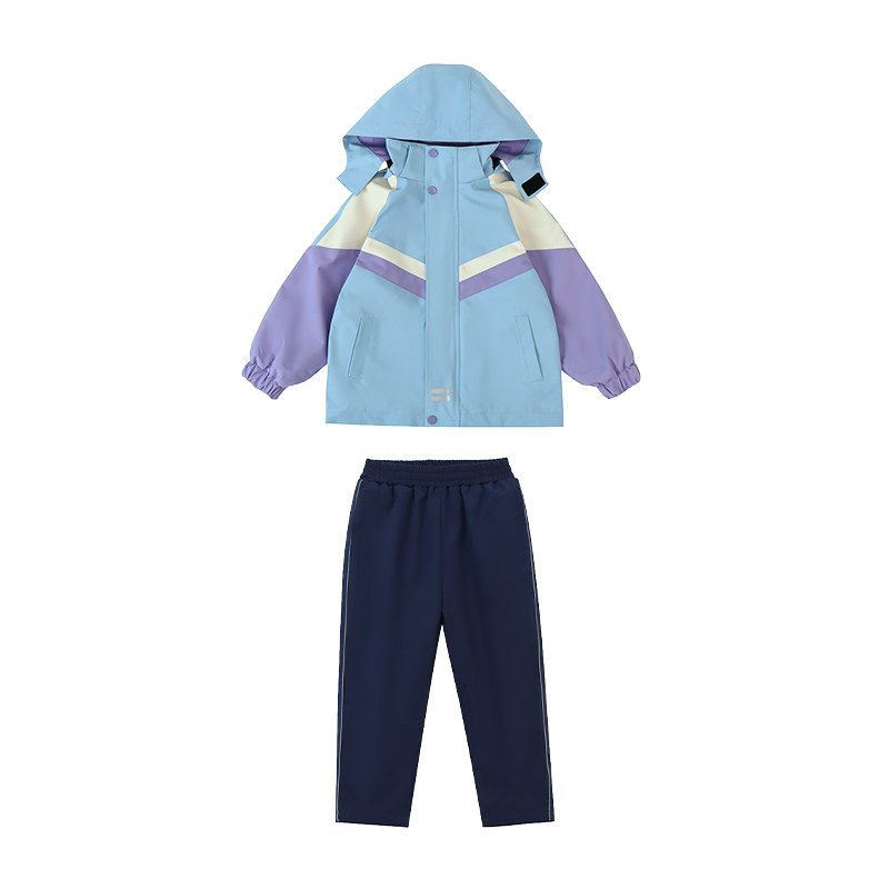 幼儿园园服春秋套装小学生校服冲锋衣三件套儿童班服运动夏季表演