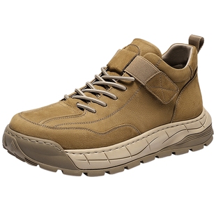 森达工装靴男2025冬新商场同款户外徒步厚底休闲鞋DB005DD5