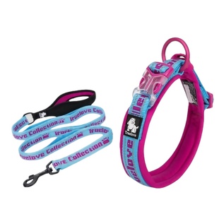 Truelove狗狗项圈颈圈防勒脖子反光牵引绳套装宠物用品大中小型犬