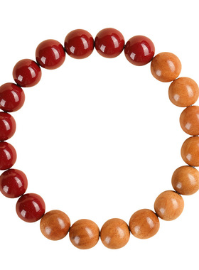 天然桃木朱砂手串多规格手链