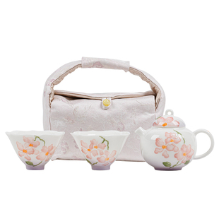 便携式一壶两杯旅行茶具套装户外泡茶壶茶杯送闺蜜朋友乔迁礼物