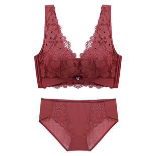 向大大官方旗舰店内衣女薄款大胸显小无钢圈聚拢收副乳文胸罩