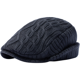 男士秋冬款帽子女款2025新款时尚前进帽男款冬季贝雷帽英伦风鸭舌