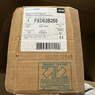 议价控制器模块FXD63B250原装电压250A断路器FXD63B150全新