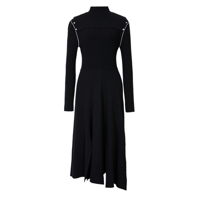 艾诺丝雅诗气质披肩针织连衣裙