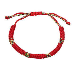 本命年五彩绳金刚结红绳手链男女兔龙马鸡鼠生肖编织手绳护身符