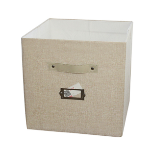 学校园定制收纳盒尺寸订做带标签框抽屉式布艺水洗折叠储物整理箱