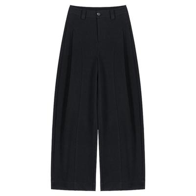 厚款呢子贝斯裤加绒休闲裤女裤子