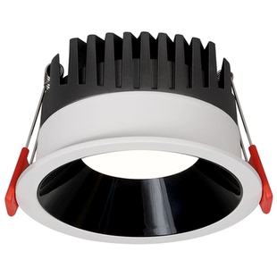 繁简黑杯防眩筒灯led天花超薄嵌入式吊顶家用客厅无主灯筒灯7565