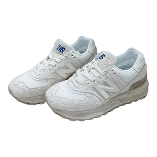 New Balance男女情侣复古低帮运动跑步做旧米白色休闲鞋 U574LGRS