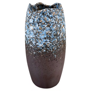 北欧陶瓷花瓶家居客厅仿真花干花装饰摆件轻奢复古富贵竹水培花器